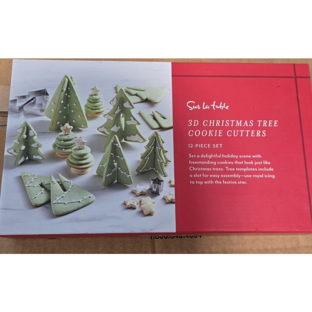 Sur La Table 3D Christmas Tree Cookie Cutters New